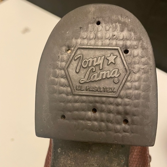 Tony Lama, Brown, Leather and Reptile Western Boots Black Label Size 9E 8563 - Picture 13 of 16